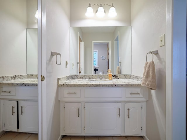 bathroom featuring vanity