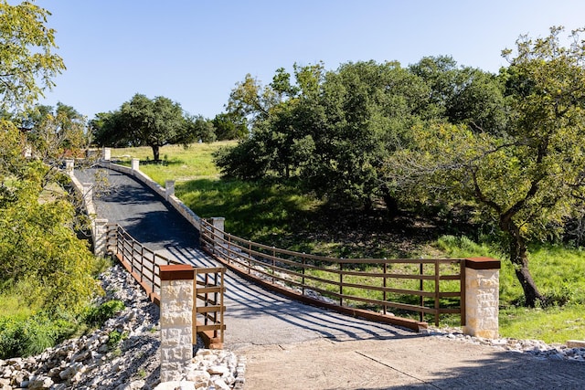 view of community featuring a rural view