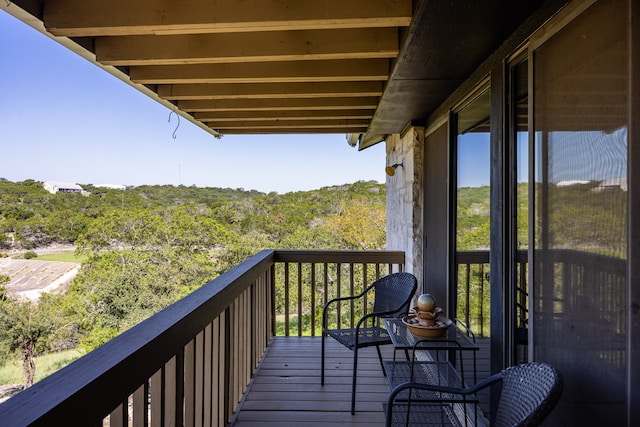 view of balcony