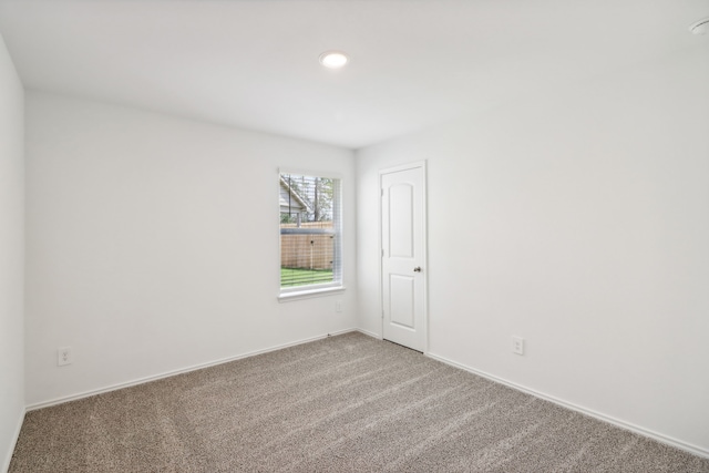 view of carpeted empty room