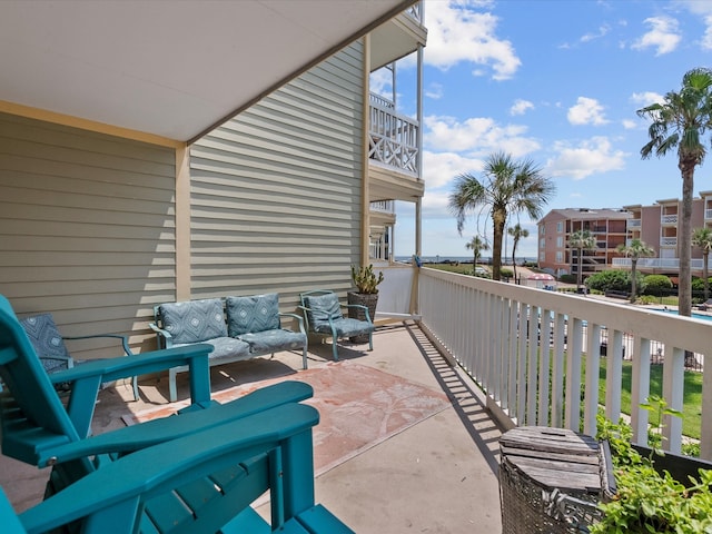 view of patio / terrace featuring outdoor lounge area