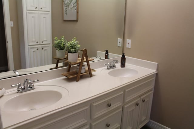 bathroom with vanity