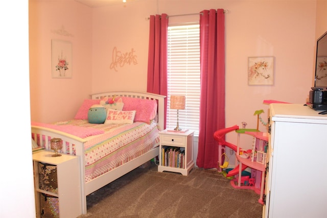 bedroom with carpet floors