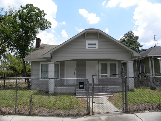 bungalow-style house with a porch