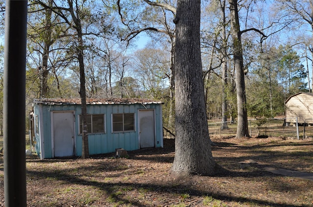 view of outdoor structure