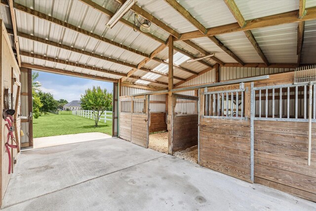 view of stable