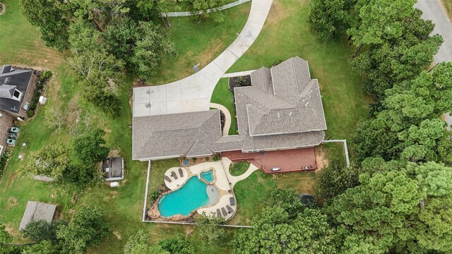 birds eye view of property