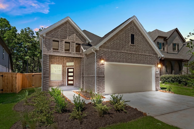 craftsman-style home featuring a garage