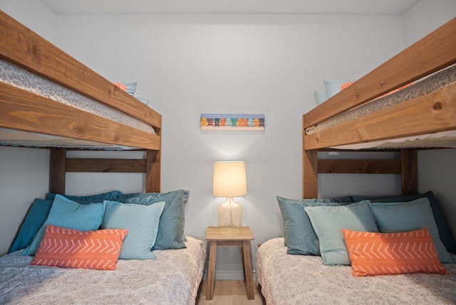 bedroom featuring hardwood / wood-style flooring