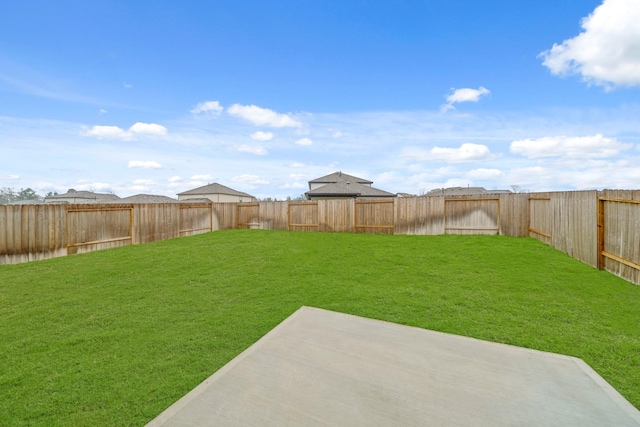 view of yard featuring a patio