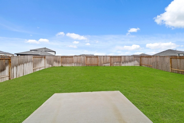 view of yard featuring a patio area