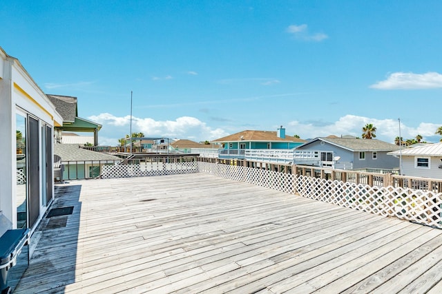 deck featuring a residential view