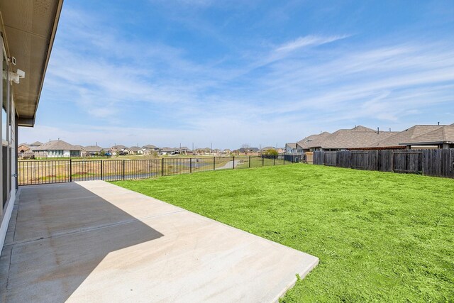 view of yard with a patio