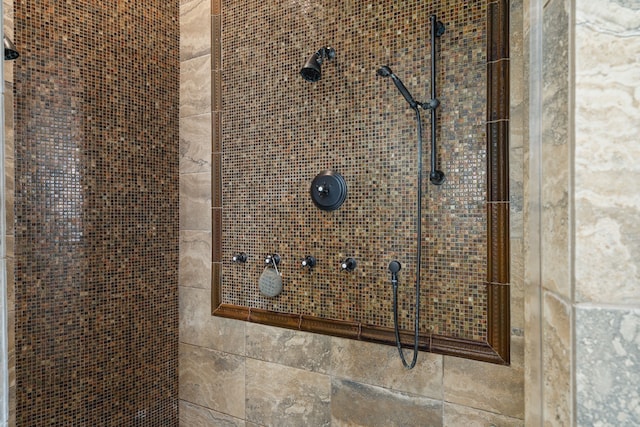 room details featuring tiled shower