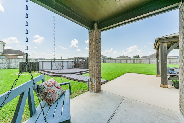 view of patio / terrace featuring a deck