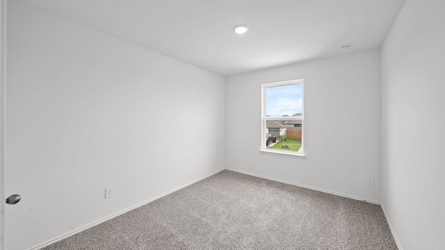 view of carpeted empty room