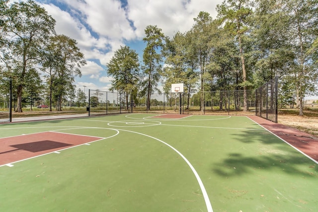 view of sport court