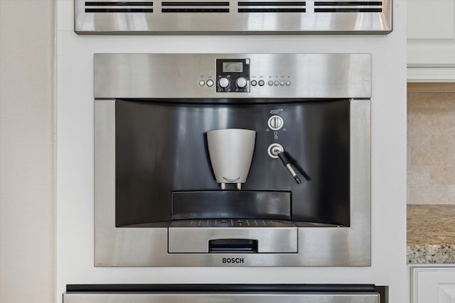 interior details featuring oven