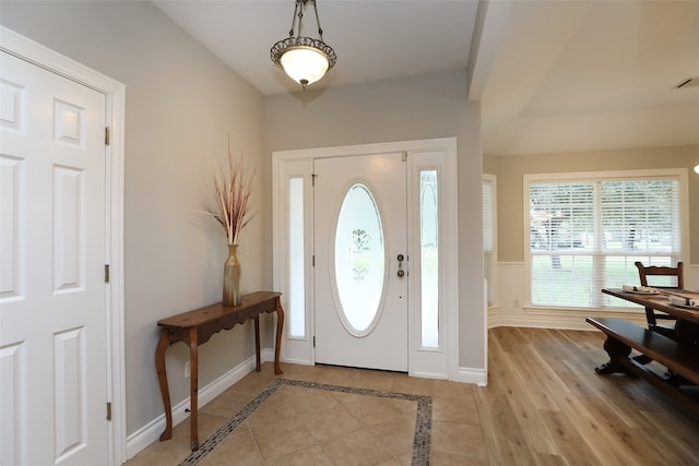 entryway featuring light hardwood / wood-style flooring