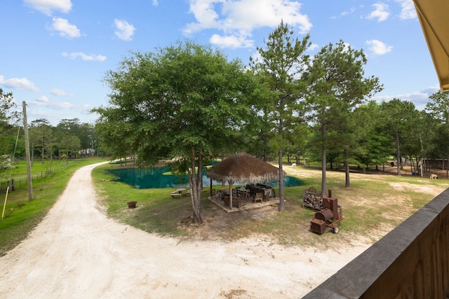 surrounding community with a gazebo