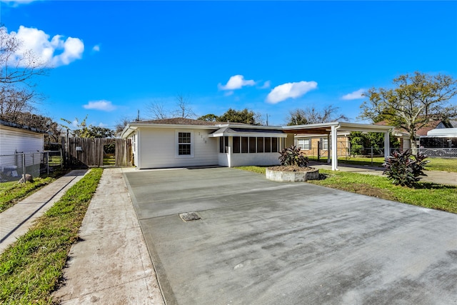 view of front of home