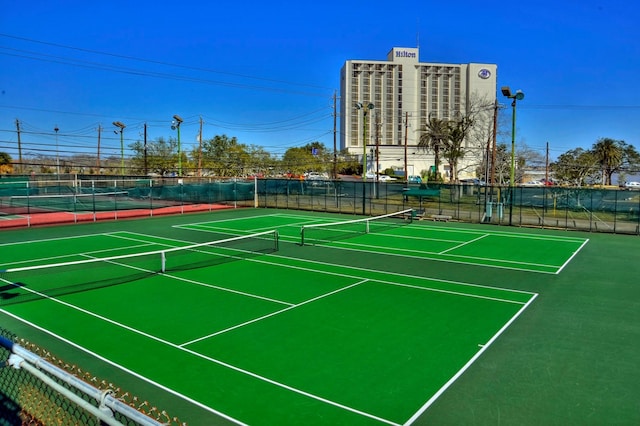 view of tennis court