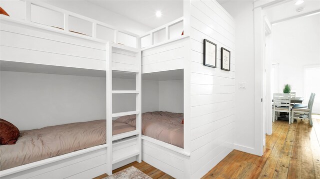 bedroom featuring light wood-type flooring