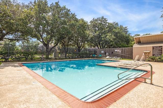 view of pool with a patio area