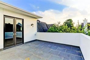 view of patio / terrace featuring french doors