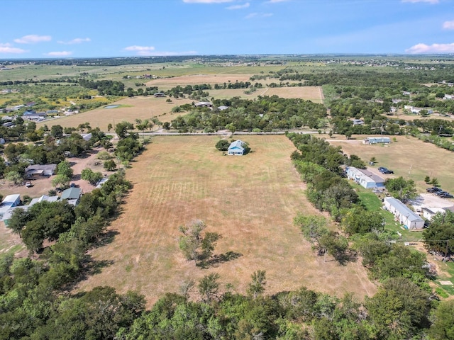 aerial view with a rural view