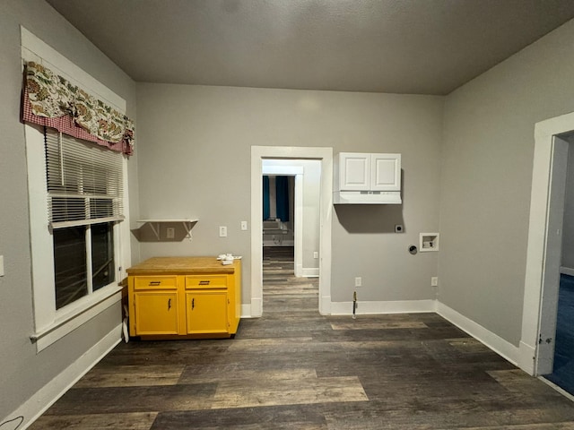 kitchen featuring dark hardwood / wood-style floors