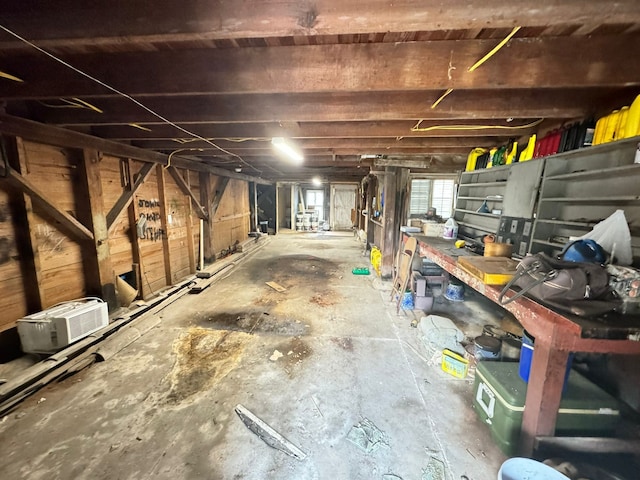 view of basement