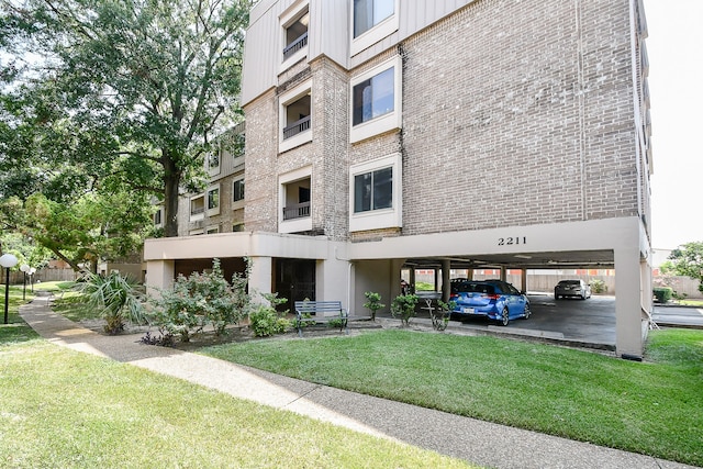 view of property featuring a carport