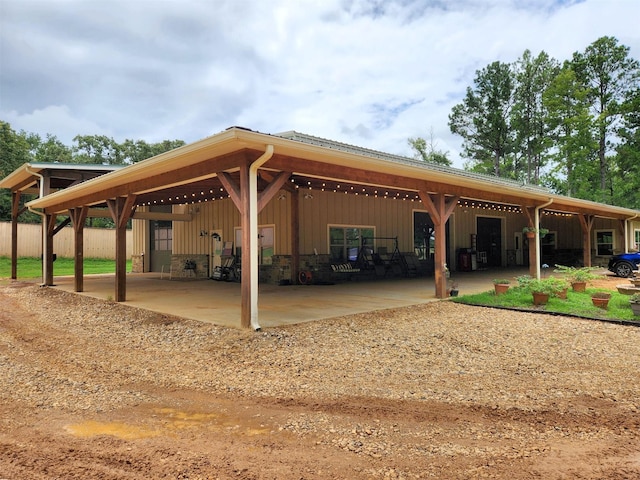 view of car parking