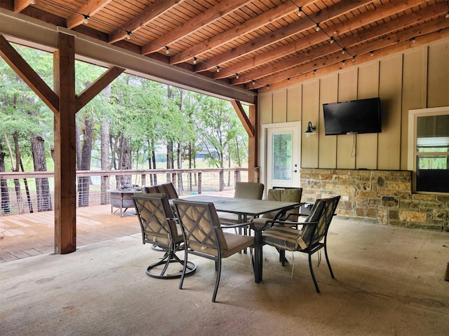 view of patio / terrace with outdoor dining area