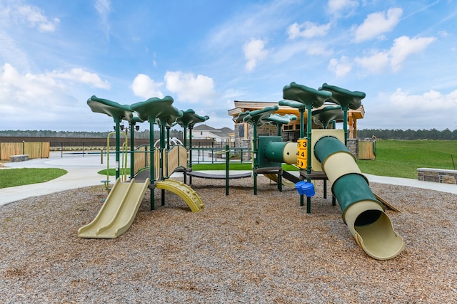 view of jungle gym