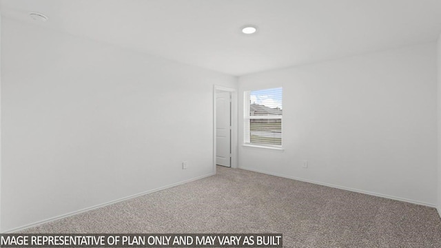 view of carpeted empty room