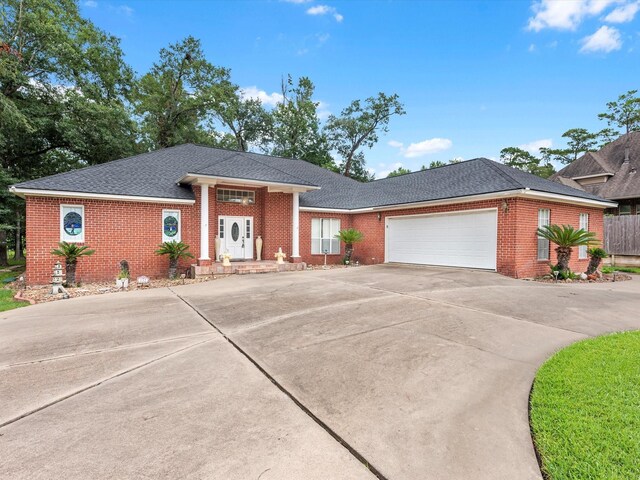 view of front of home featuring a garage