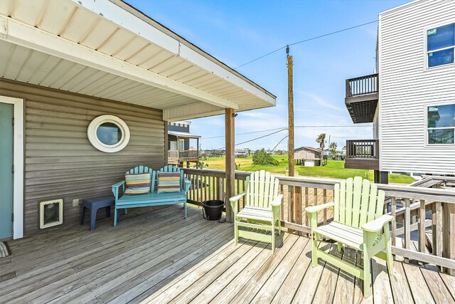 view of wooden terrace