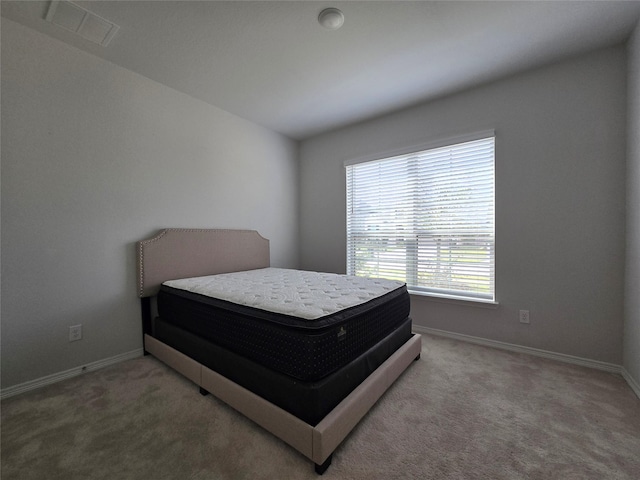 bedroom with carpet floors