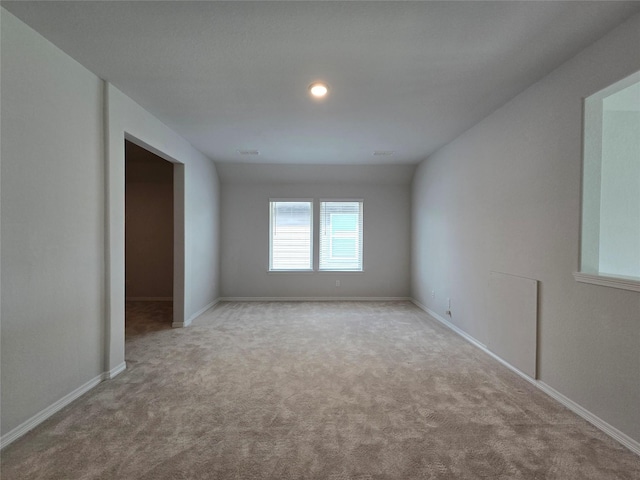 view of carpeted empty room