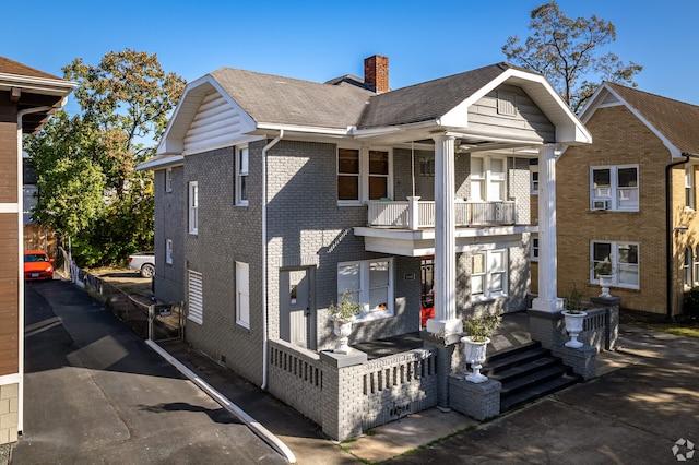 exterior space featuring a balcony