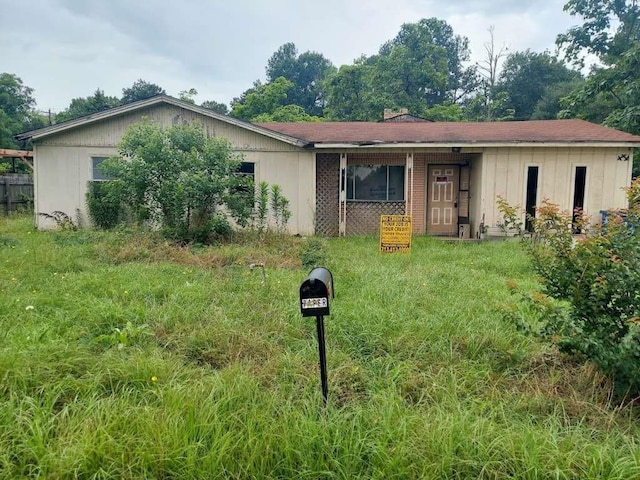 view of ranch-style house