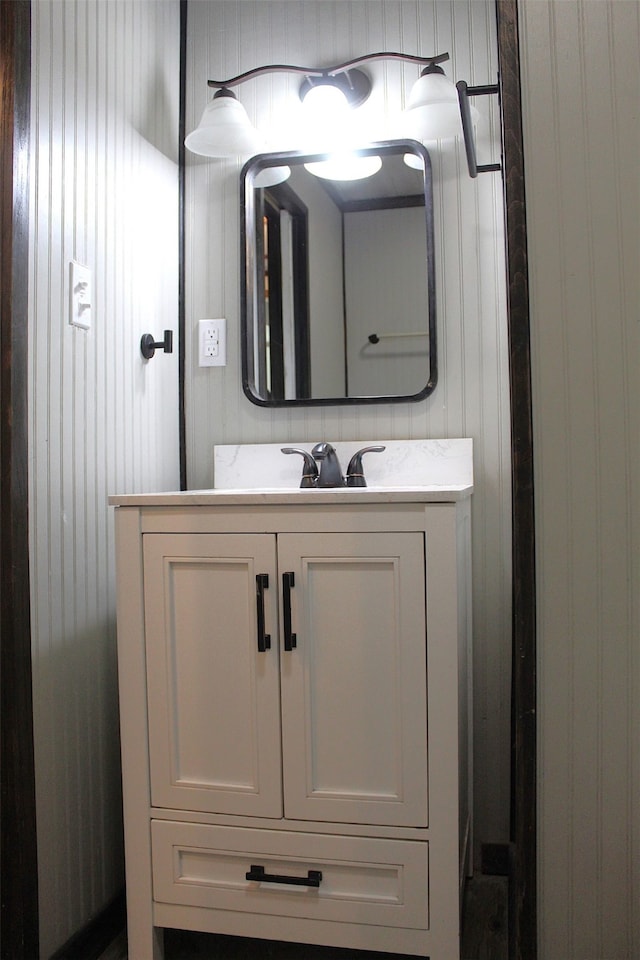 bathroom featuring vanity