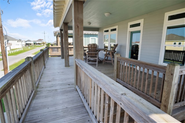 view of wooden terrace