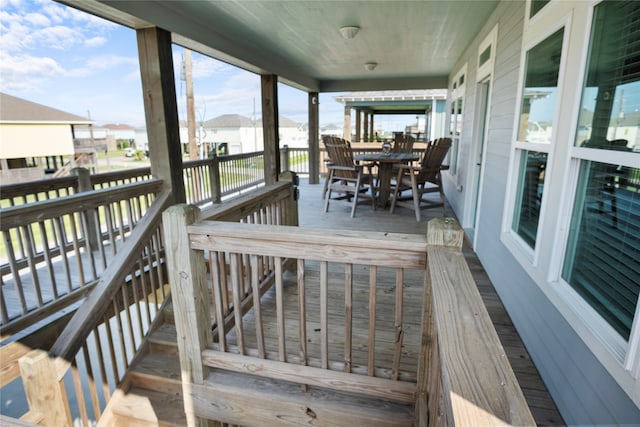 view of wooden terrace