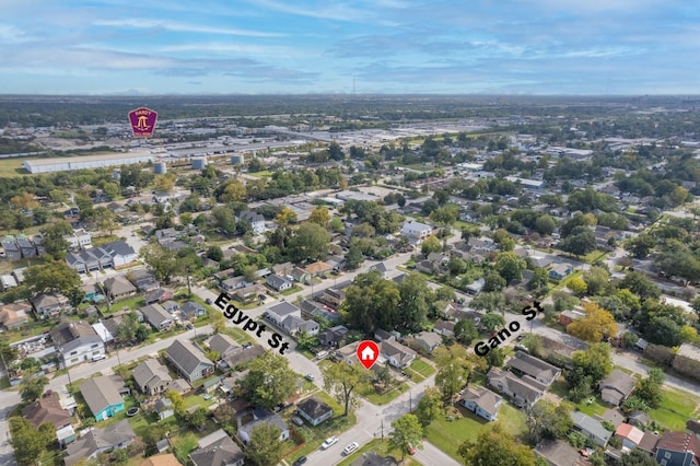 bird's eye view featuring a residential view