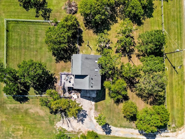 bird's eye view featuring a rural view