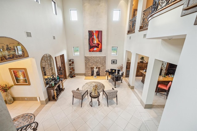 interior space featuring tile patterned floors