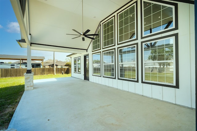 1714 Mackey Dr, Dickinson, TX 77539 - view of patio with ceiling fan